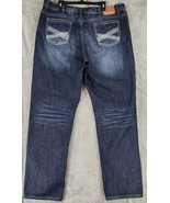 John B Stetson 1520 Jeans Mens 42 x 34 Blue Distressed Western Cowboy Pants - £46.73 GBP