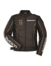 Ducati Leather Motorcycle Jacket  Mens Cafe Racer Biker Jacket - $245.00
