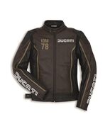 Ducati Leather Motorcycle Jacket  Mens Cafe Racer Biker Jacket - $245.00