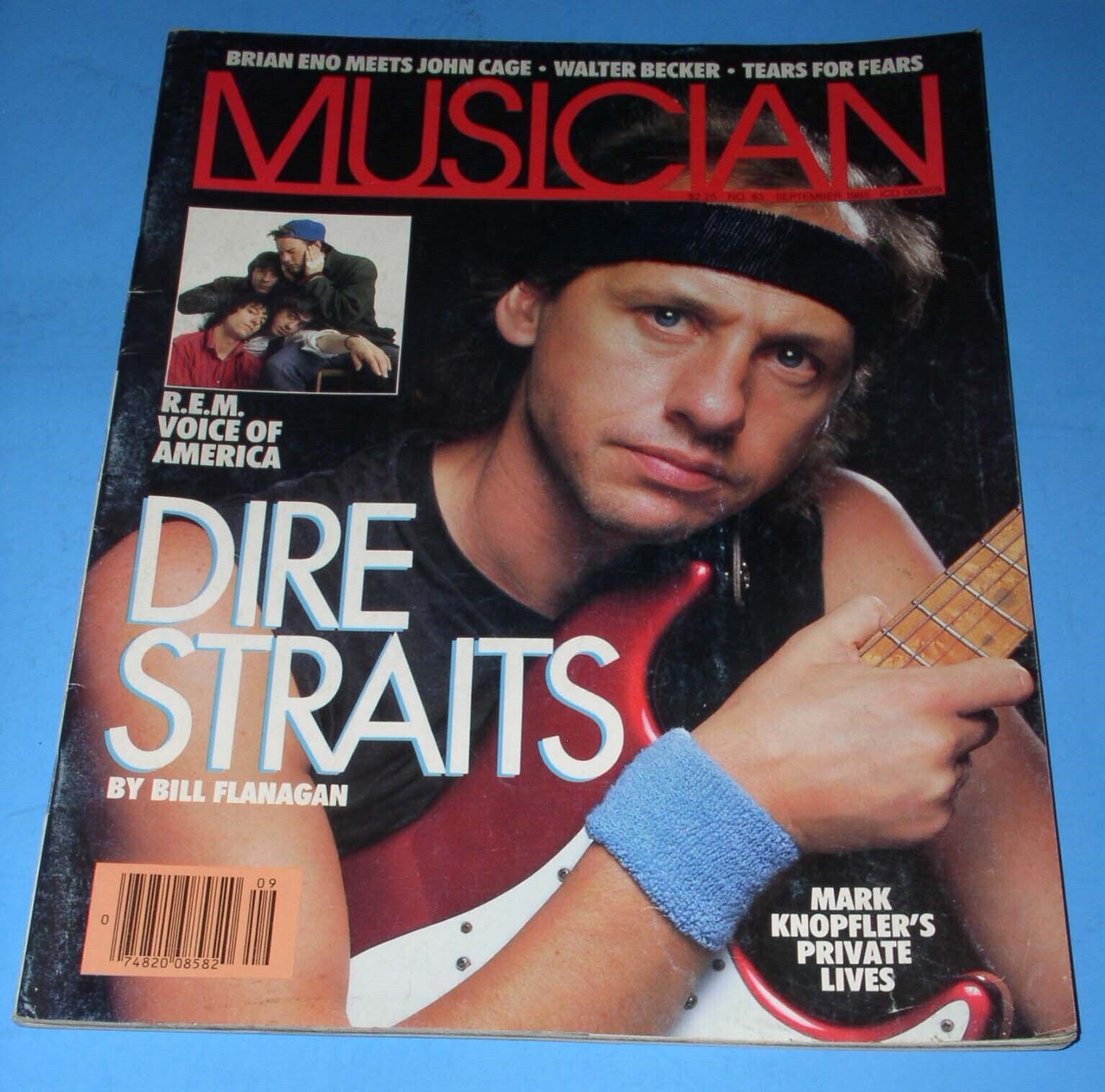 Dire Straits Musician Magazine Vintage 1985 Mark Knopfler R.E.M. Brian Eno* - $24.99