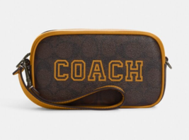 Coach Jamie Wristlet Pouch In Signature Canvas W/ Varsity Motif ~NWT~ CB851 - £67.26 GBP