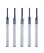 XYunEnZ ISB 1/16&#39;&#39; Carbide Square End Mill Set 5 Flute Micro Grain 5 Pcs - $40.60 CAD