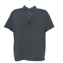 Michael Michael Kors Mens Polo Size Large Solid Black Short Sleeve Casual - £23.81 GBP