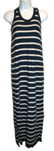 Lands End Canvas Sleeveless Sun Dress Long Length Size XXS Navy Cream St... - £14.22 GBP