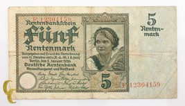 1929 Germany 5 Mark (F Fine Plus Condition - $67.57