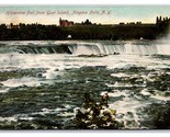 Horseshoe Falls From Goat Island Niagara Falls New York NY 1909 DB Postc... - $2.92