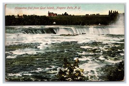 Horseshoe Falls From Goat Island Niagara Falls New York NY 1909 DB Postc... - £2.33 GBP
