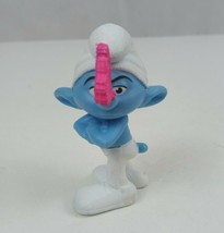 2011 Peyo McDonalds Toy The Smurfs Grouchy With Butterfly On Nose 3&quot; Tall - $4.02 CAD