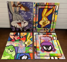 Lot of 4 Vintage Looney Tunes Folders portfolio organizer by Stuart Hall... - $20.00