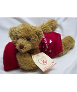 Hallmark BOBBY BOXER TEDDY BEAR W/ RED HEART 12&quot; Plush STUFFED ANIMAL Toy - $25.05 CAD