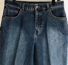 Sonoma Life Style Blue Denim Jeans High Waist Straight Leg Stretch 5 Pocket 12  - £23.97 GBP