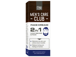 Cien Men&#39;s Care Club 2 in 1 Face and Beard Cream - £12.59 GBP