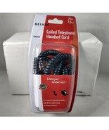 BELKIN Black Phone Coiled  Cord Telephone Handset Cable 25&#39; UPC:72286811... - £4.67 GBP