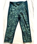Old Navy Turquoise Capri Athletic Legging Pants, Womens Size L - $11.71 CAD