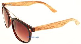 Silvano New Authentic Fashion Sunglasses Composite Frames With Natural Wood Arms - £47.33 GBP