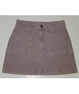 American Eagle Short Purple Corduroy Skirt Hi-Rise A-Line Super Stretch ... - £16.82 GBP