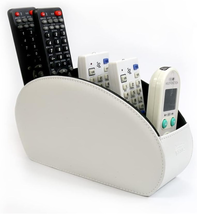 Remote Control Holder Organizer Stable Table Desk Leather Control Storage TV Rem - £19.13 GBP