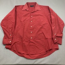 Alexander Julian Colours Mens Size Large Button Up Red Long Sleeve Shirt - £9.95 GBP
