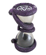 Wicca Moon Phase Pentagram Circle Slithering Mystic Snake Sand Timer Fig... - $43.52 CAD