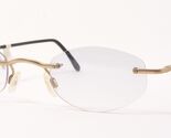 Lunettes Vintage D022 655 Or Pâle Uniques Rares Sans Monture 48-23-140mm - $78.04