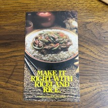 Make it Right With Riceland Rice Recipe Booklet 1979 Ephemera USA - $20.00