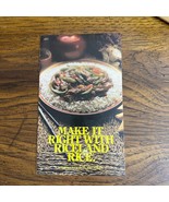 Make it Right With Riceland Rice Recipe Booklet 1979 Ephemera USA - $20.00