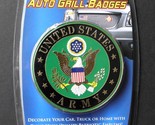 US ARMY ENAMEL METAL CAR GRILL MEDALLION EMBLEM 3 INCHES - $15.95