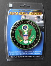 Us Army Enamel Metal Car Grill Medallion Emblem 3 Inches - £12.61 GBP