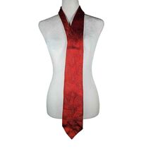 Vintage Colosseo Di Roma Mens Tie Made in Italy Red Textured - $8.67