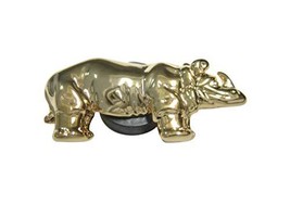 Kiola Designs Gold Toned Shiny Textured Rhino Magnet - £15.80 GBP