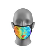 Fun 3D liquid water FACE MASK Colors Crazy Art Triple Layered Fashion cl... - $22.47 CAD