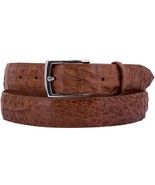Mens Western Dress Belt Chedron Crocodile Skin Leather Thin Casual Size ... - $101.99