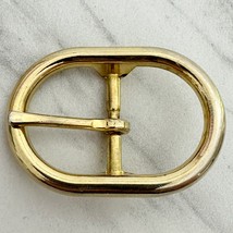 Oval Gold Tone Simple Basic Belt Buckle - £5.44 GBP
