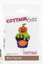 CottageCutz Dies - Slime Cupcake 1.6&quot;X2.6&quot; Halloween Jack &#39;o Lantern - $18.99