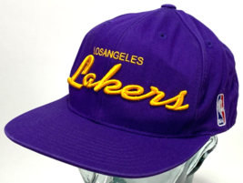 Los Angeles LAKERS Hat-Adidas Draft Cap-NBA-Purple-Embroidered-Snapback - £22.39 GBP