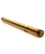 VTG Corki Weeks Brass Teleidoscope Kaleidoscope Clear Marble Pine Colora... - $61.57 CAD