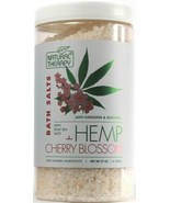 1 Count Natural Therapy Hemp &amp; Cherry Blossom Dead Sea Bath Salt Soak Re... - $30.06 CAD