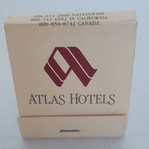 Vintage Matchbook Atlas Hotels Cigarette Matches Unstruck VTG Match Book - $110.34 MXN
