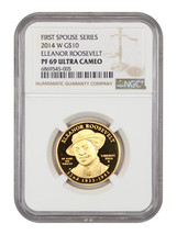 2014-W $10 Eleanor Roosevelt NGC PR69DCAM - $1,604.14