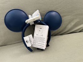Walt Disney World Epcot Norway Light Up Minnie Mouse Ears Headband Removable Bow image 2