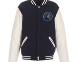 NBA Minnesota Timberwolves Reversible Fleece Jacket PVC Sleeves Patches ... - £95.89 GBP