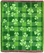 Manual Irish Collection 50 x 60-Inch Tapestry Throw, Shamrocks, - £43.52 GBP