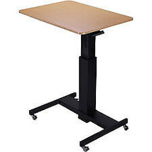Lorell LLR00076 28 in. Sit to Stand School Desk, Black Oak - $215.13