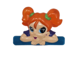 LISA FRANK PLASTIC GROOVY GIRLS ACTIVITY TREATS LARGE BAG CLIP  ORANGE HAIR - $46.55