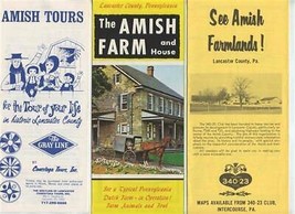 Amish Farm &amp; House Amish Farmlands &amp; Amish Tour Brochures - $17.82