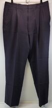 CB) Bill Blass Menswear Men's Suit Pants Black Pleated Trousers 34.5" Waist - $11.87