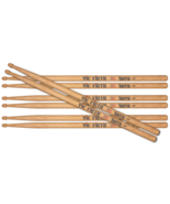 Vic Firth 5AT Terra Series Drumsticks 4-Pair Value Pack, Wood Tip - £34.74 GBP