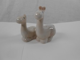 Noah&#39;s Ark Llamas - Precious Moments Salt and Pepper Shaker Male and Female - £10.50 GBP