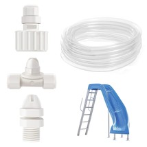 Pool Slide Water Tubing Kit, Spray Hose Kit/Parts For Inground Pool Slid... - £37.11 GBP