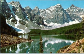 Reflection at Moraine Lake Valley of the Ten Peaks Banff National Park Postcard - £5.41 GBP